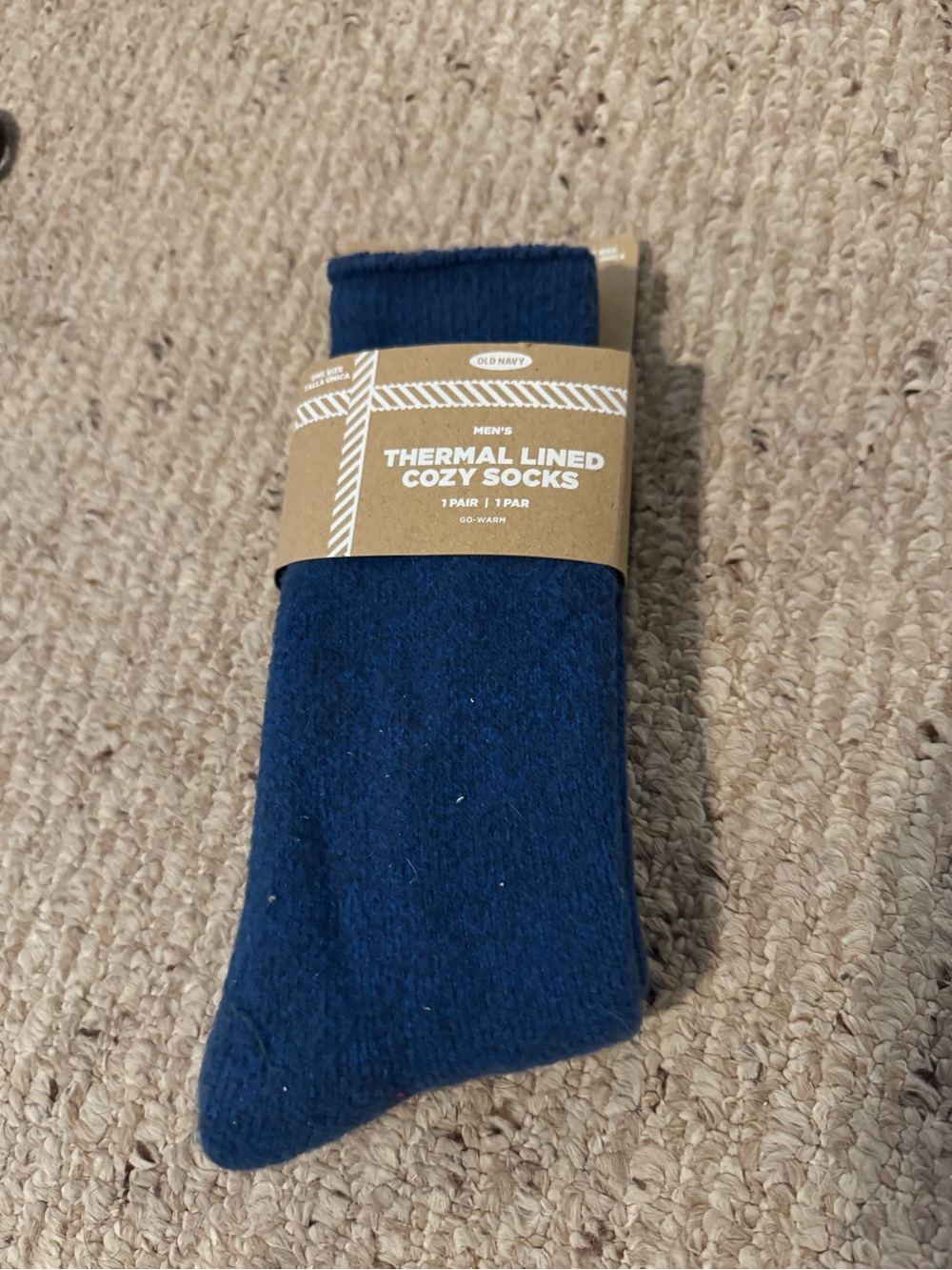 Old Navy Men's Cozy Thermal Socks - Navy